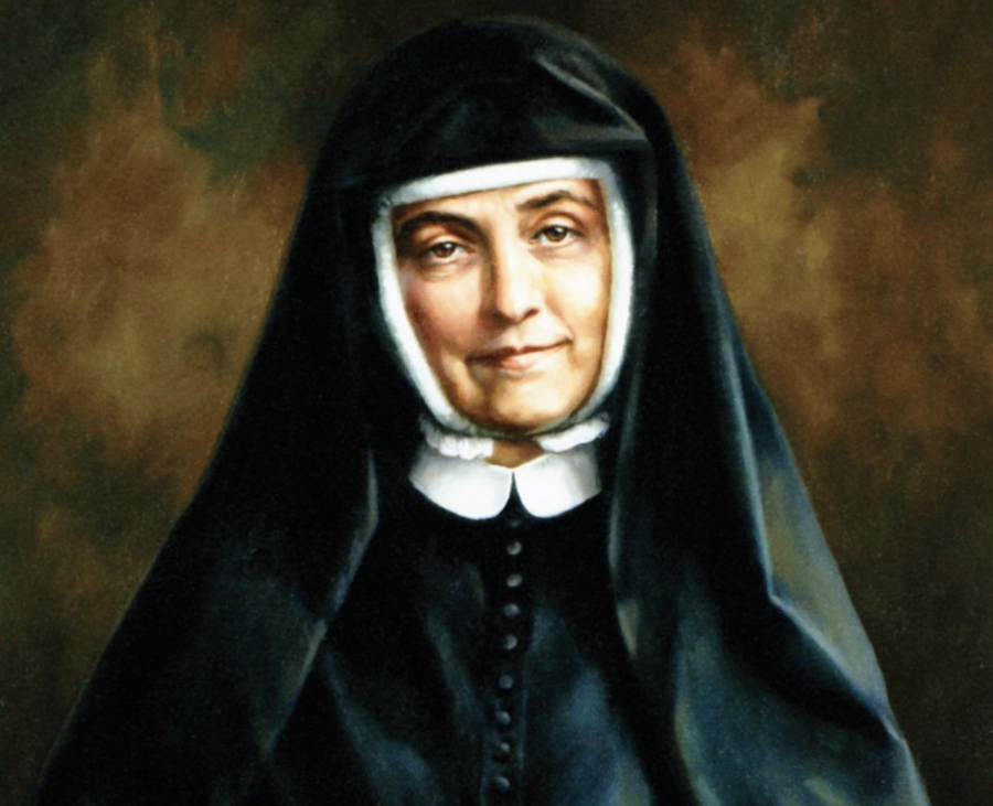 Cornelia Connelly, founder of the Society of the Holy Child Jesus, is pictured in an undated painting by Ellen Cooper. 