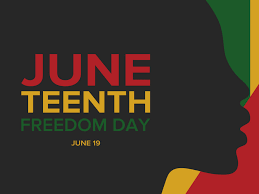 Juneteenth Independence Day. Freedom or Emancipation day. Annual american holiday, celebrated in June 19. African-American history and heritage. 