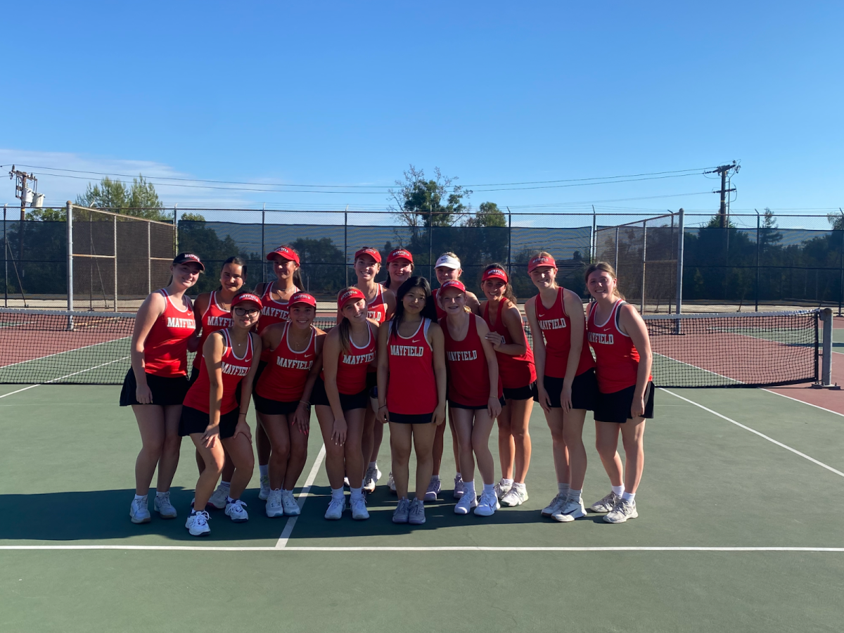Top Row: Left to right ( Aby Longo’25, Lucy Mayer’28, Anais Escudero’28, Brooke Aloe’25, Maeve Riley’26, Bennet Paulson’29, Scarlett Maninger’28, Isabel Buckwalter’25, Jordan Steele’25 Bottom Row: Sophia Kahng’28, Ella Montanez’25, Phillis Knoll’26, Alisson Huang’25, and Abbigail Self ’29