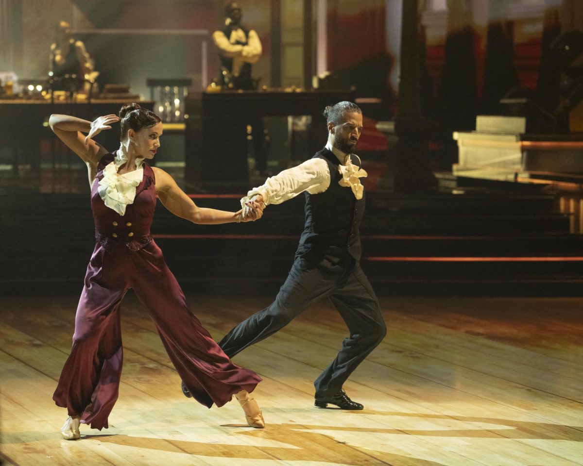 Contestants Whitney Leavitt and Mark Ballas on ABC'S Dancing With the Stars. Courtesy of ABC 