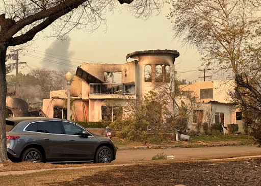 Scorched remains from the Eaton Fire that ravaged the local community. Picture taken in Pasadena, California, U.S. January 9, 2025. 
